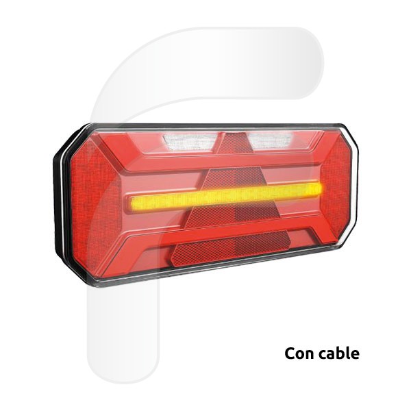 PILOTO TRASERO LED DINÁMICO DERECHO 10/30V TRIÁNGU